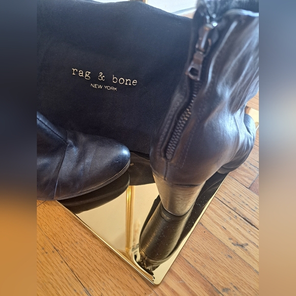 Rag and Bone New York black heeled boots - Picture 4 of 6